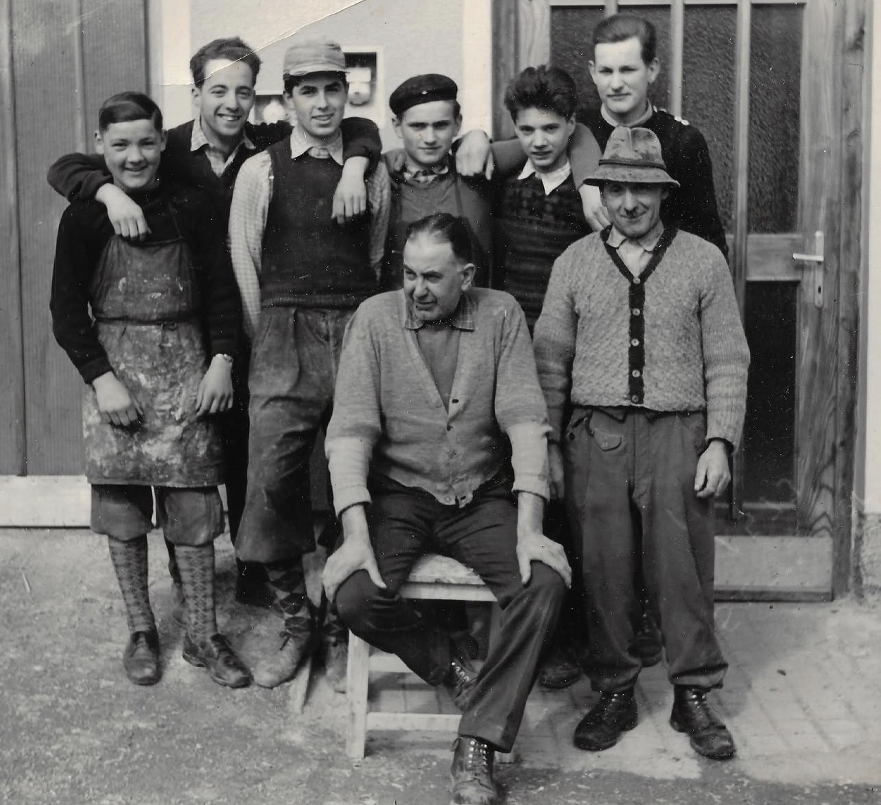 Historische Werkstatt von Schneider Forstner Interior im Jahr 1935